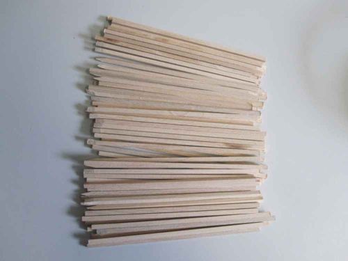 Holzstiele für Waffel am Stiel Vierkant 5,5mm 