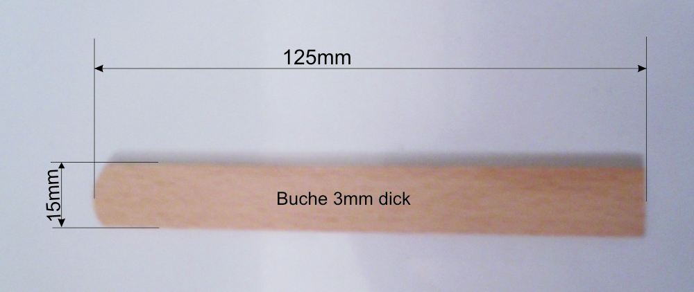 Holzstiele für Waffel am Stiel flach 3mm 
