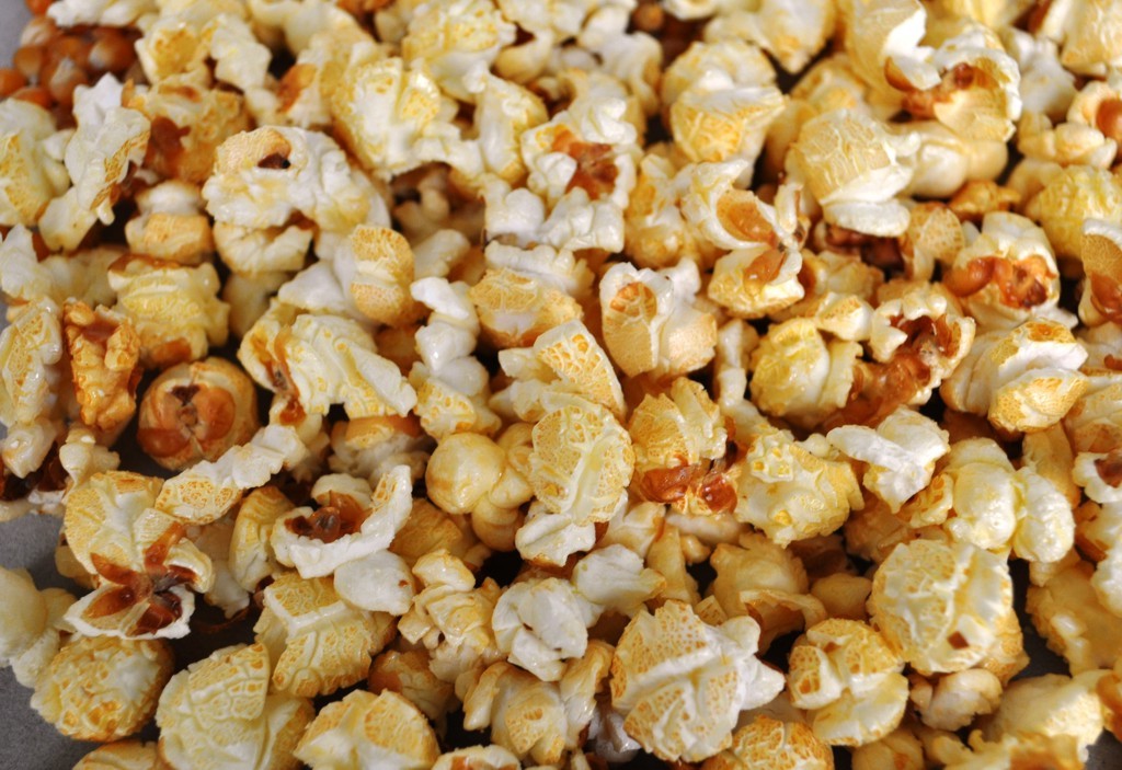 Fertiges Popcorn mit Zimt im 100L Kunststoffsack / Karton 